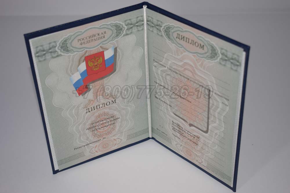 Диплом ПТУ Гознак 2007-2010 год выпуска г.Омск