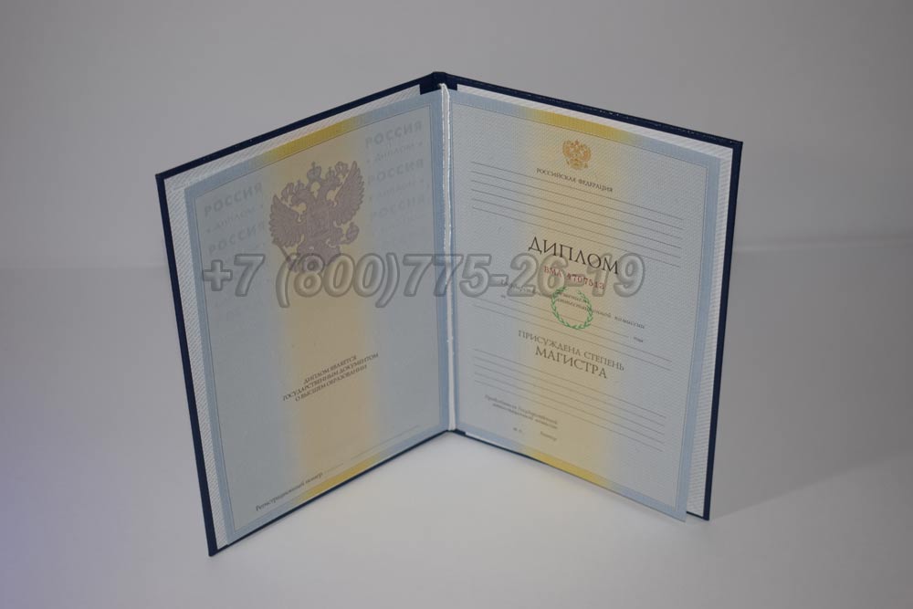 Диплом магистра Гознак 2009-2010 год выпуска г.Омск