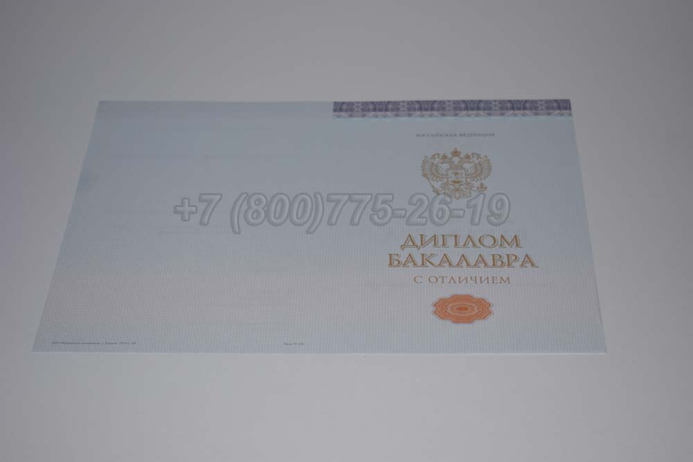 Бланк красного диплома бакалавра Гознак 2013-2025 год выпуска г.Омск