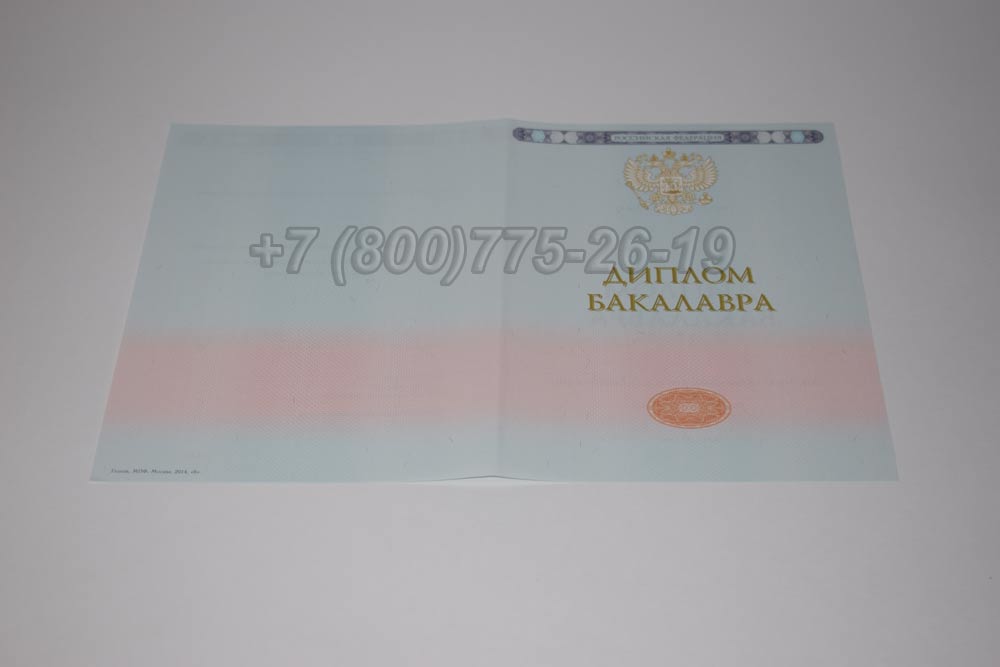 Бланк диплома бакалавра Гознак 2014-2025 год выпуска г.Омск