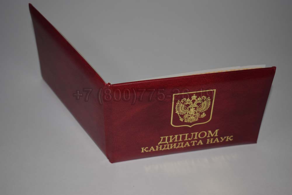 Диплом кандидата наук Гознак 2017-2025 год выпуска г.Омск