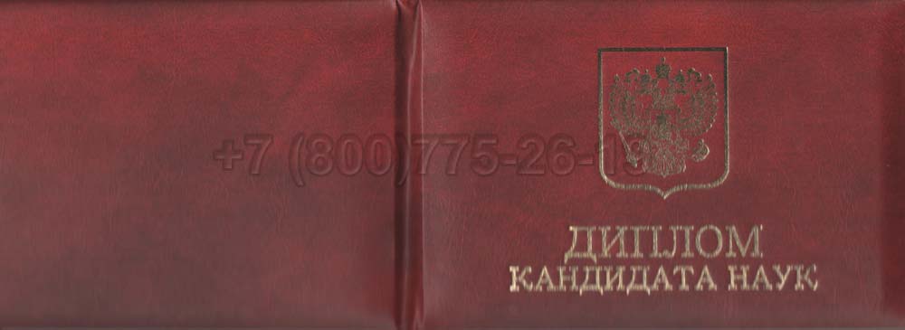 Диплом кандидата наук Гознак 2017-2025 год выпуска г.Омск