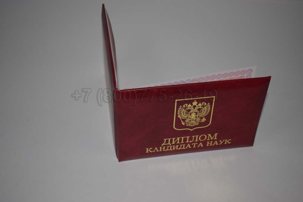 Диплом кандидата наук Гознак 2013-2016 год выпуска г.Омск