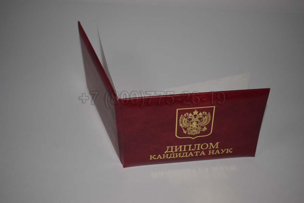 Диплом кандидата наук Гознак 2001-2012 год выпуска г.Омск