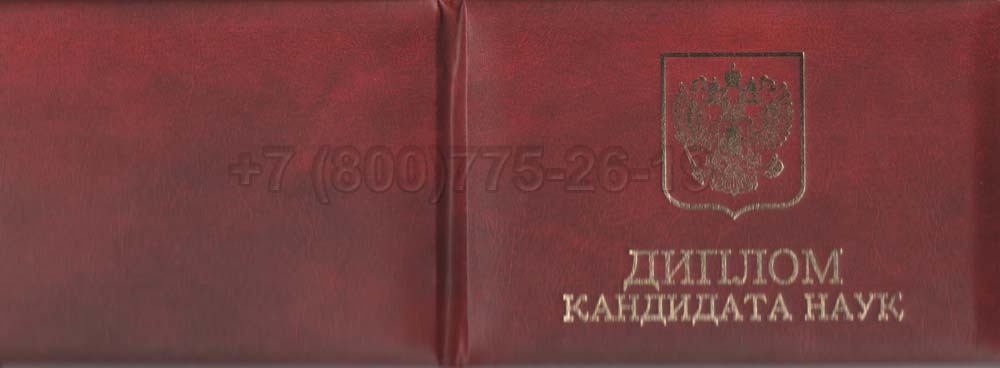 Диплом кандидата наук Гознак 2001-2012 год выпуска г.Омск