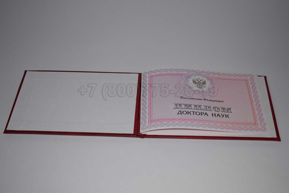Диплом доктора наук Гознак 2013-2025 год выпуска г.Омск