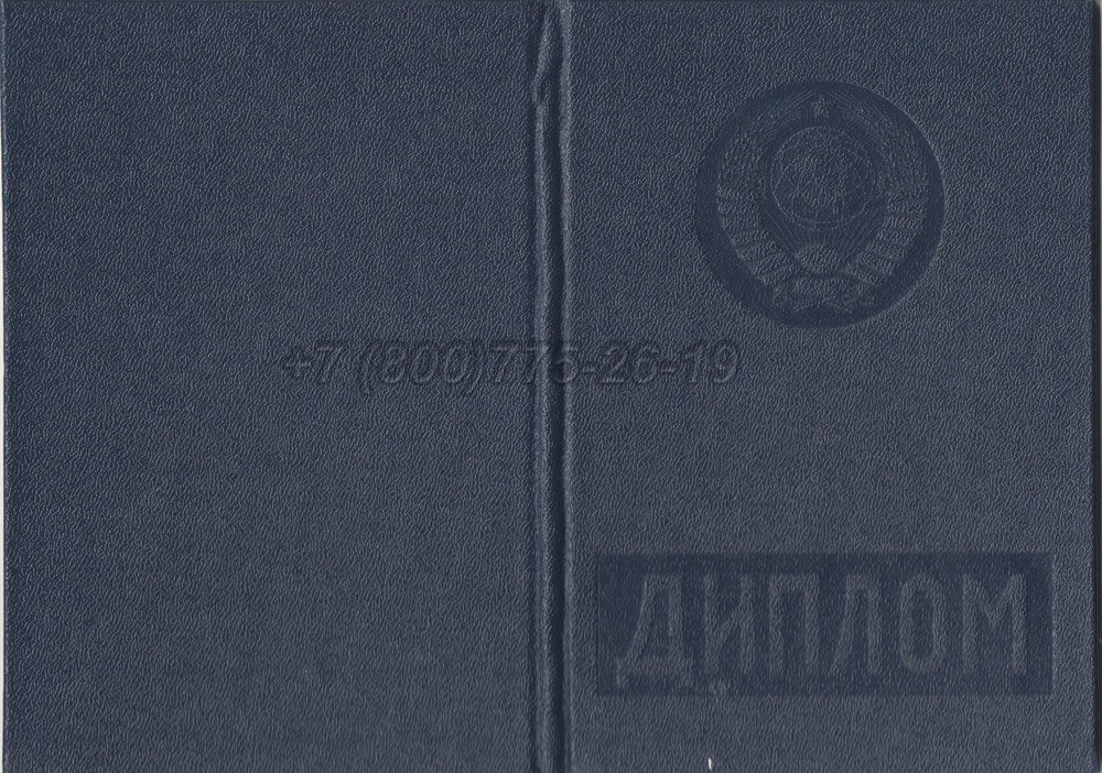 Диплом вуза Молдавской ССР Гознак 1975-1991 год выпуска г.Омск