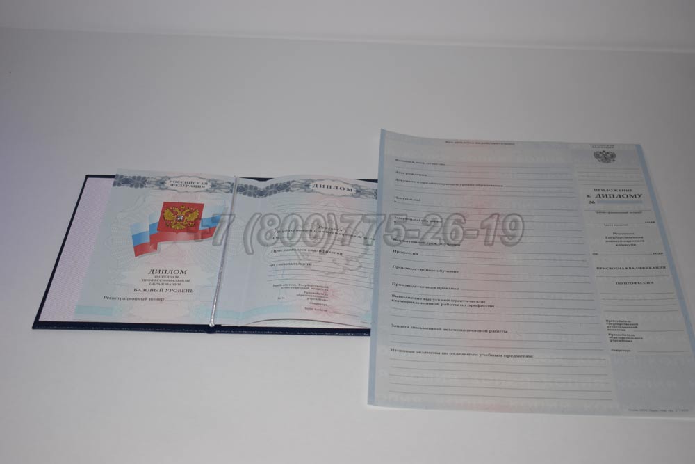 Диплом техникума Гознак 2008-2010 год выпуска г.Омск