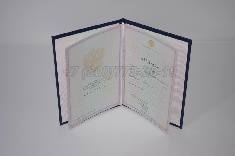 Диплом техникума Гознак 2003-2007 год выпуска г.Омск