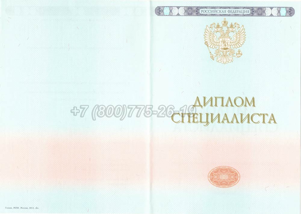 Бланк диплома о высшем образовании 2014-2025 год г.Омск
