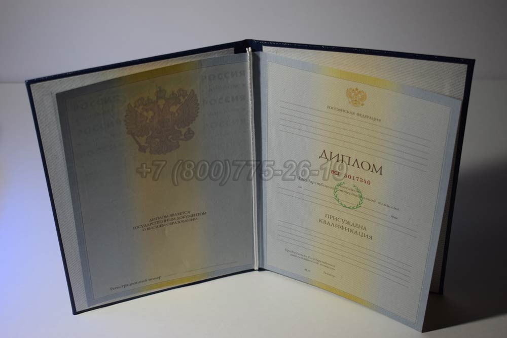 Диплом о высшем образовании Гознак 2009-2010 год выпуска г.Омск